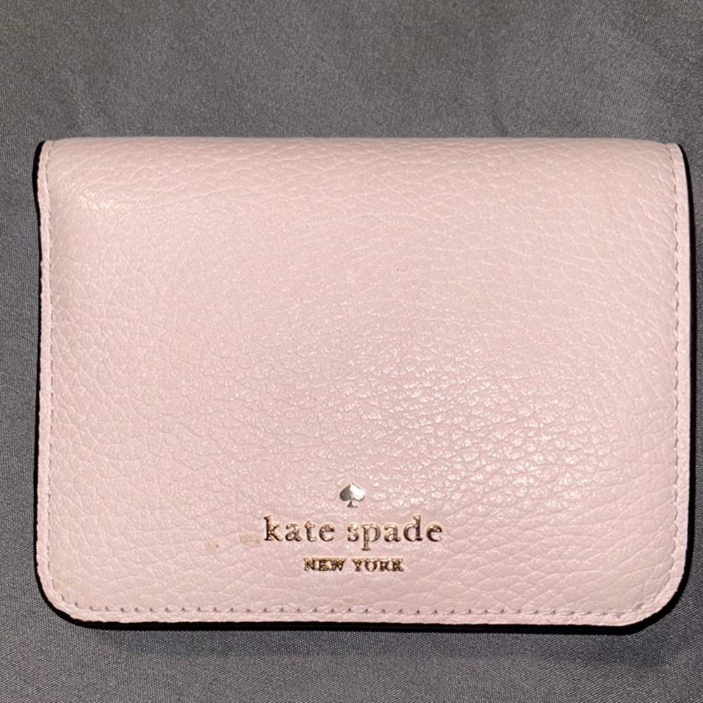 Kate Spade Pink Pebbled Leather Wallet
